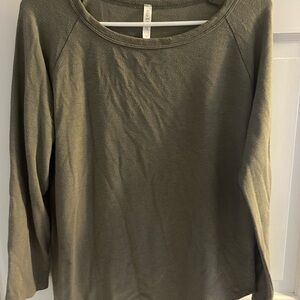 Classic Olive Long Sleeve Top